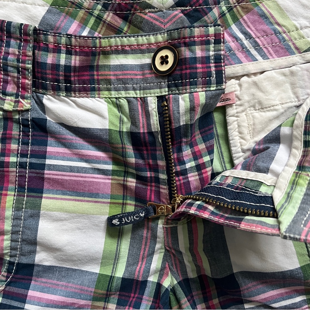 Vintage Juicy Couture Plaid Shorts - Picture 3 of 6